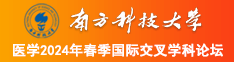 狂艹女人逼的视频国产南方科技大学医学2024年春季国际交叉学科论坛